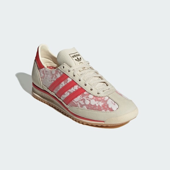 NWT Adidas SL 72 OG x Liberty London Floral Lace Cloud White Scarlet Sneaker 7 - Picture 4 of 10